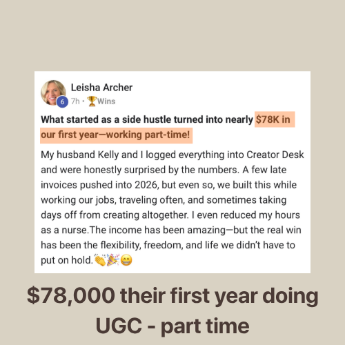 Leisha Archer — $78,000 in her first year working part-time